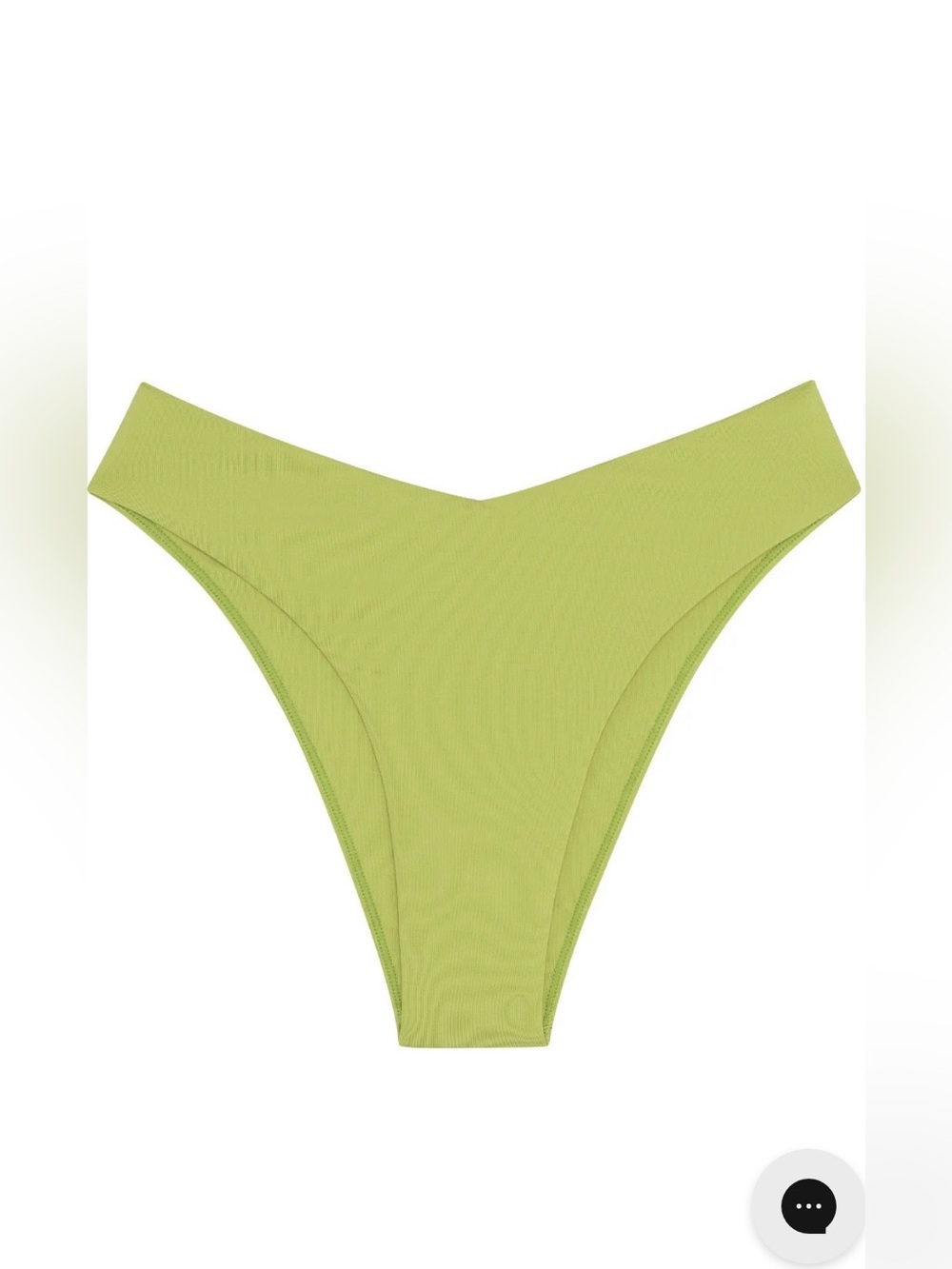 Monday Swimwear Lime Green V-Front Bikini Bottom